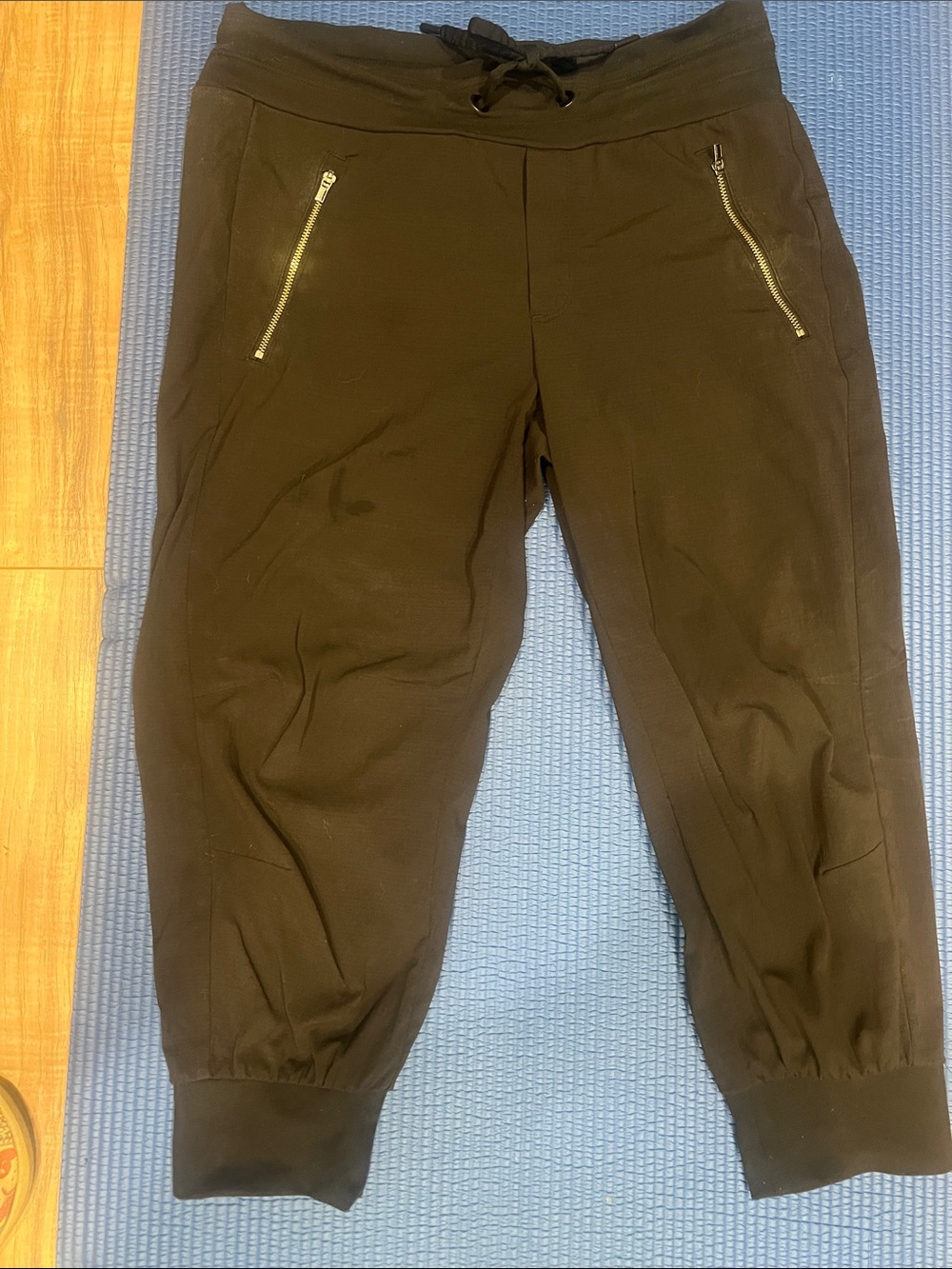 Athleta Black Jogger Pants with Zip Pockets